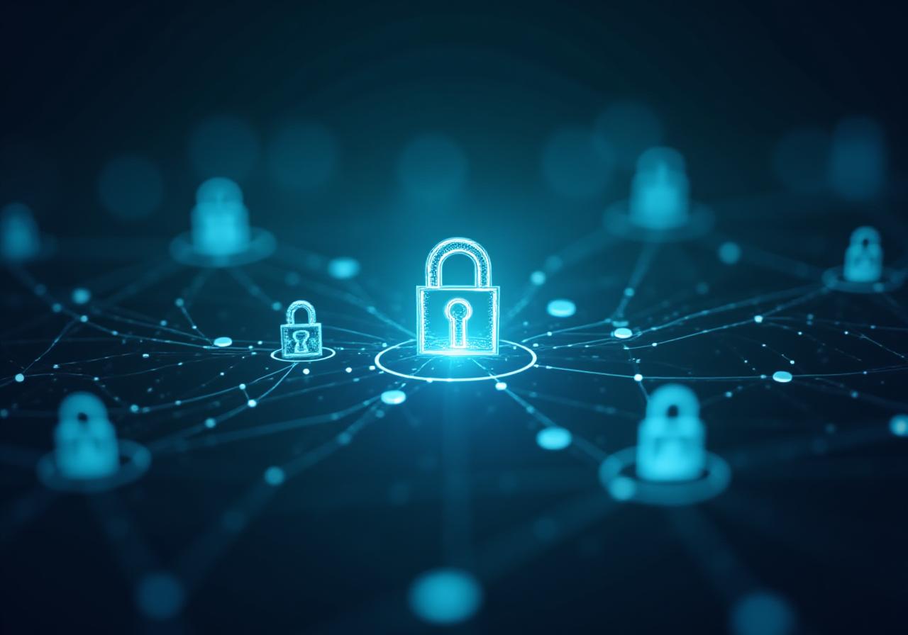 Abstract representation of data security and privacy